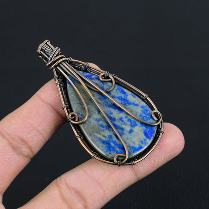 Blue Lapis Lazuli Gemstone Pendant