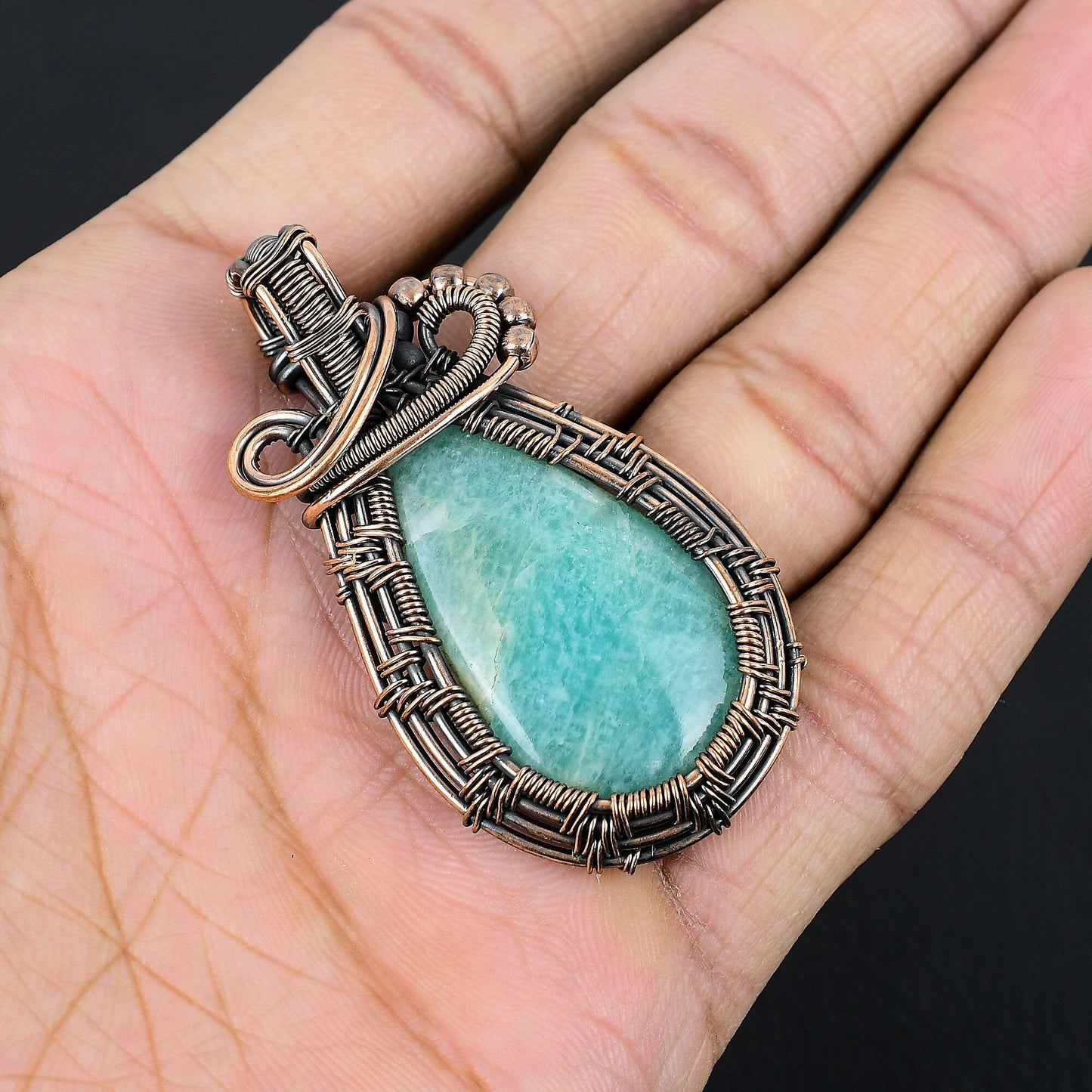 Green Amazonite Gemstone Pendant