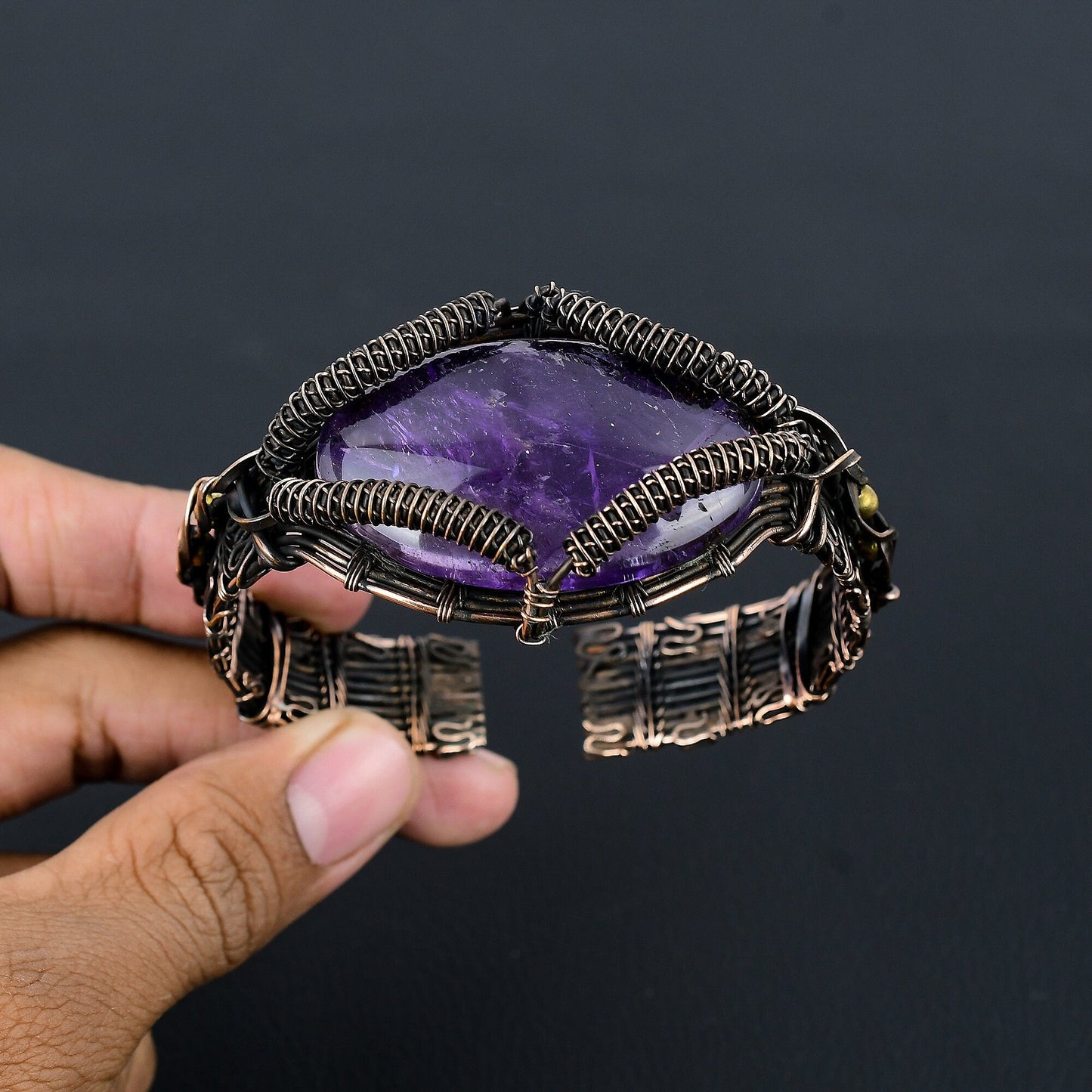 Purple Amethyst Gemstone Bracelet