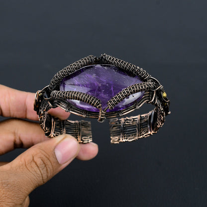 Purple Amethyst Gemstone Bracelet