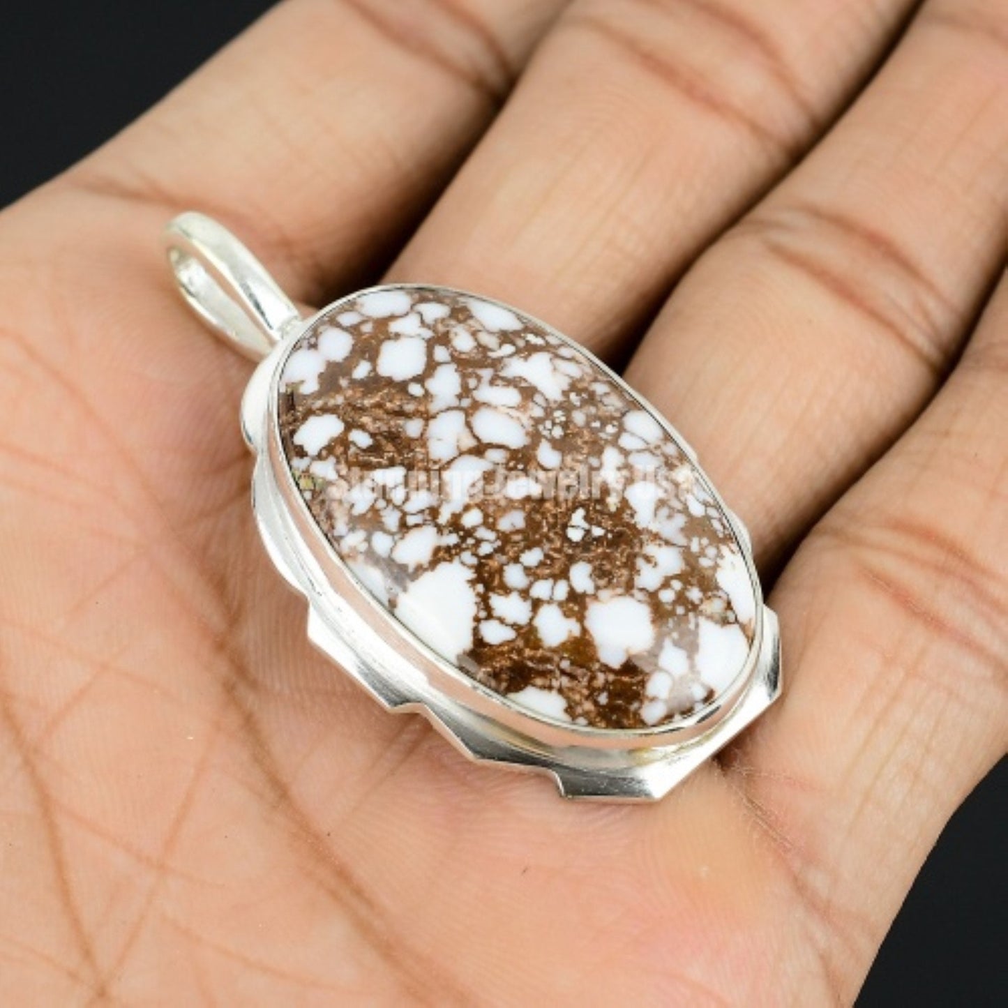 Brown Wild Horse Jasper Gemstone Pendant