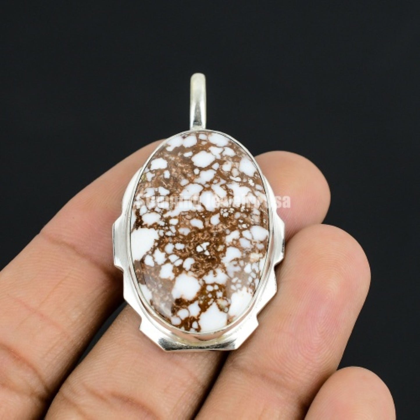 Brown Wild Horse Jasper Gemstone Pendant