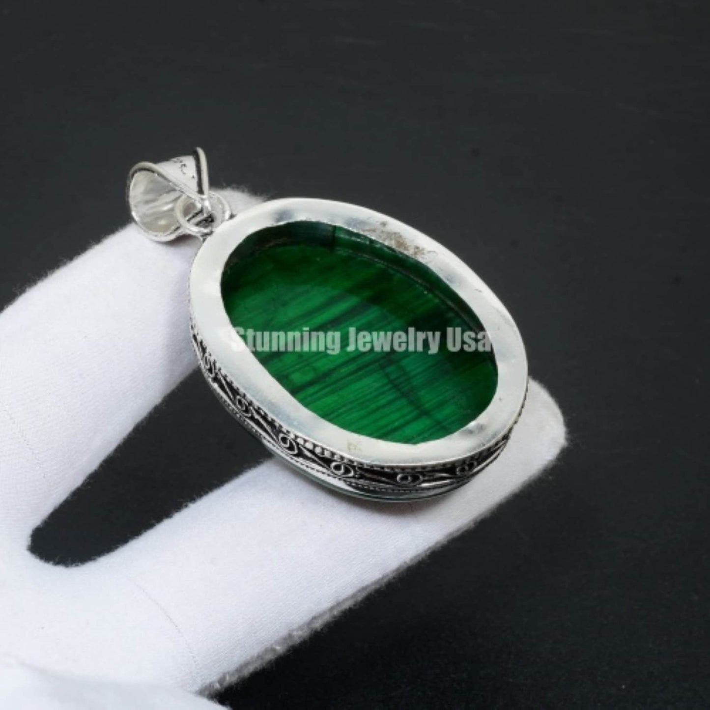 Green Flash Labradorite Gemstone Pendant