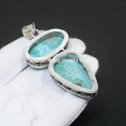 Blue Larimar Gemstone Pendant