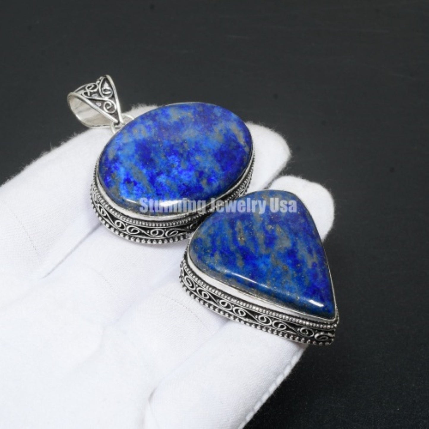 Blue Lapis Lazuli Gemstone Pendant