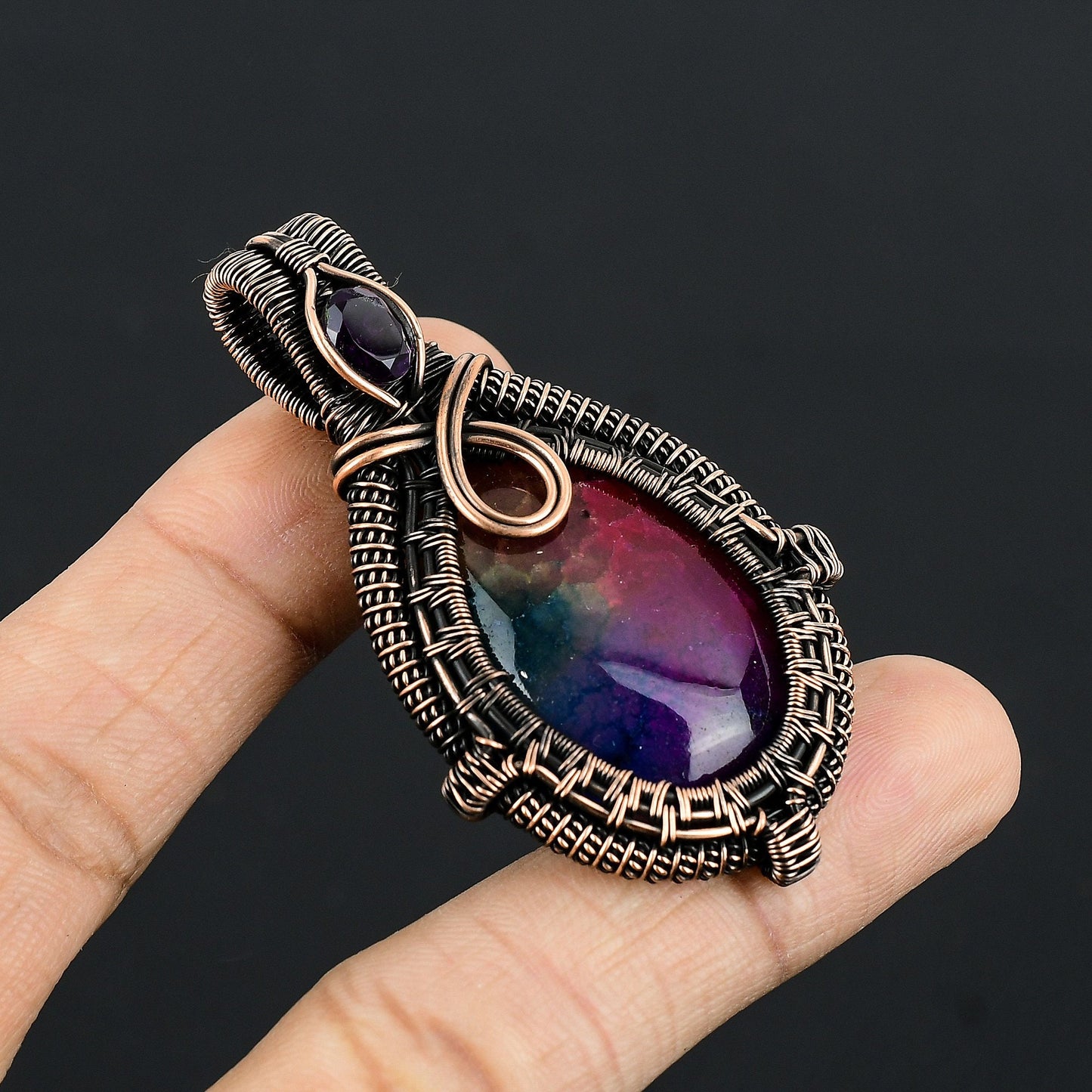 Rainbow Solar Quartz Gemstone Pendant