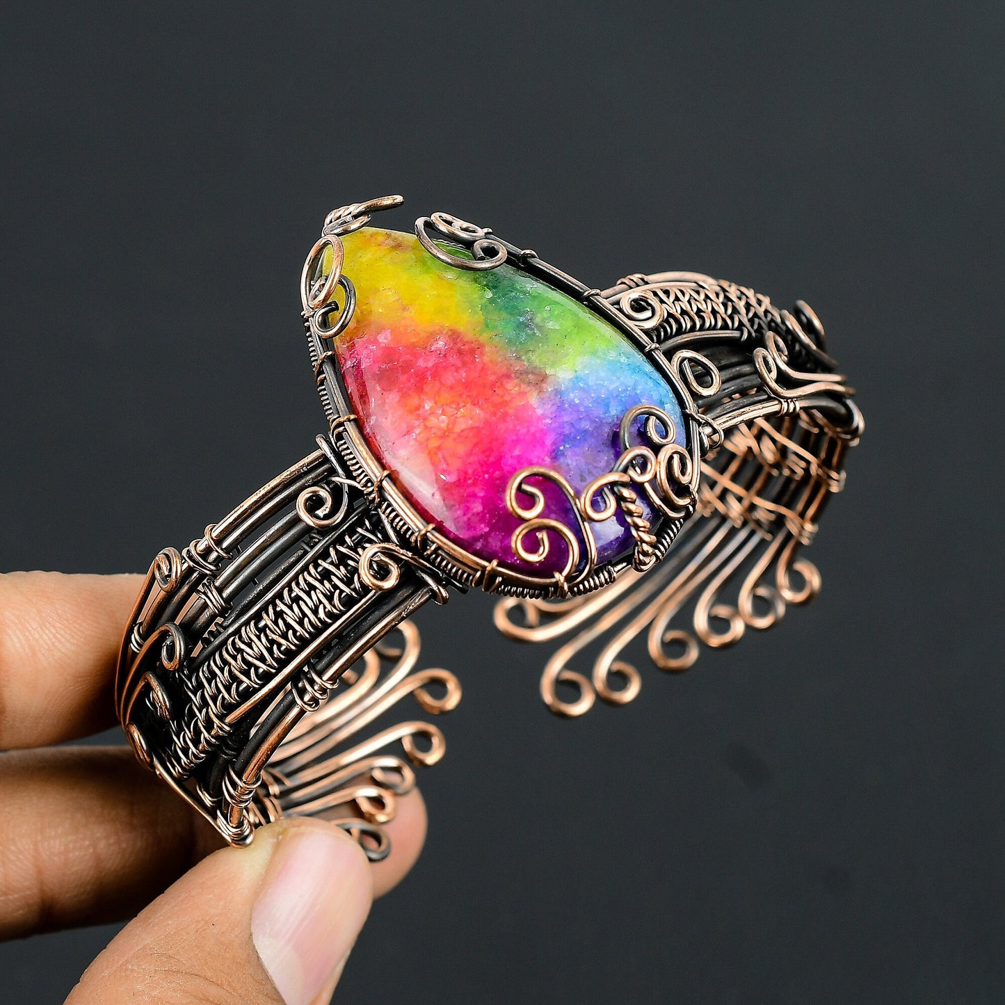 Rainbow Solar Quartz Gemstone Bracelet