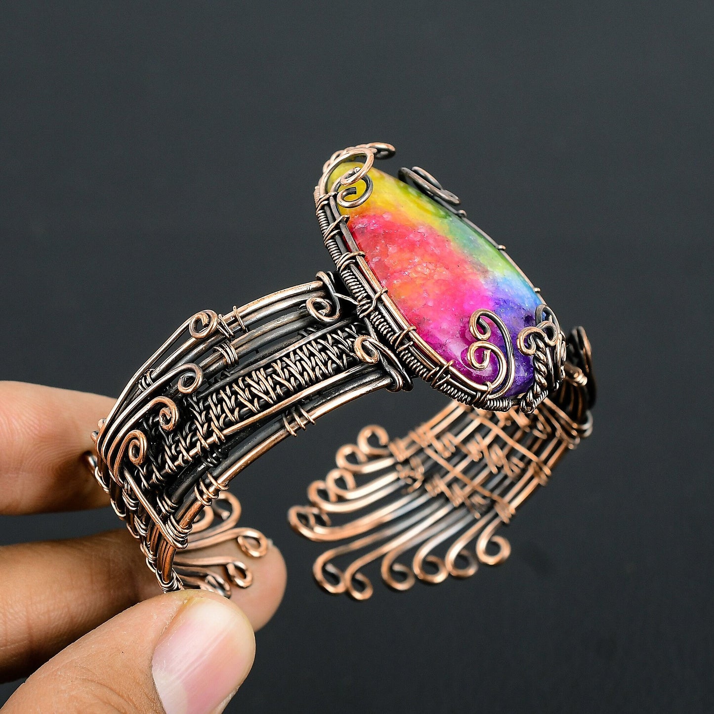 Rainbow Solar Quartz Gemstone Bracelet