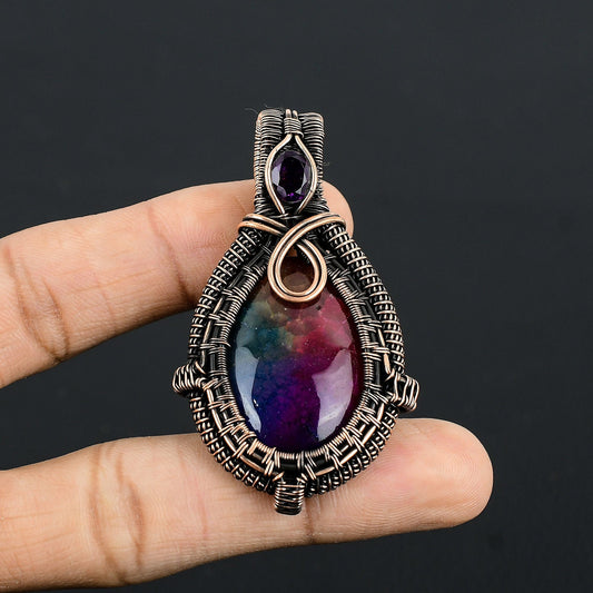 Rainbow Solar Quartz Gemstone Pendant