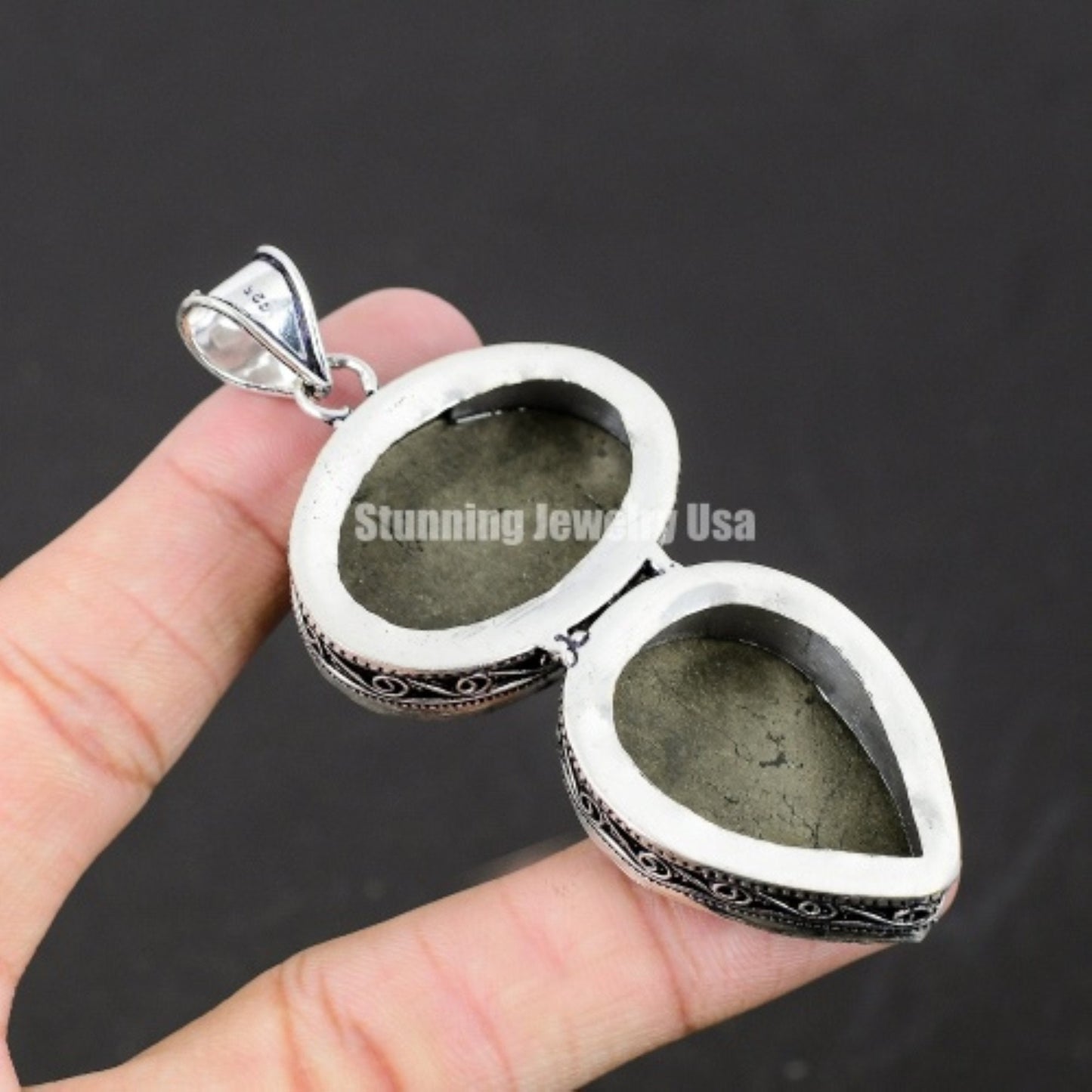 Gold Pyrite Gemstone Pendant