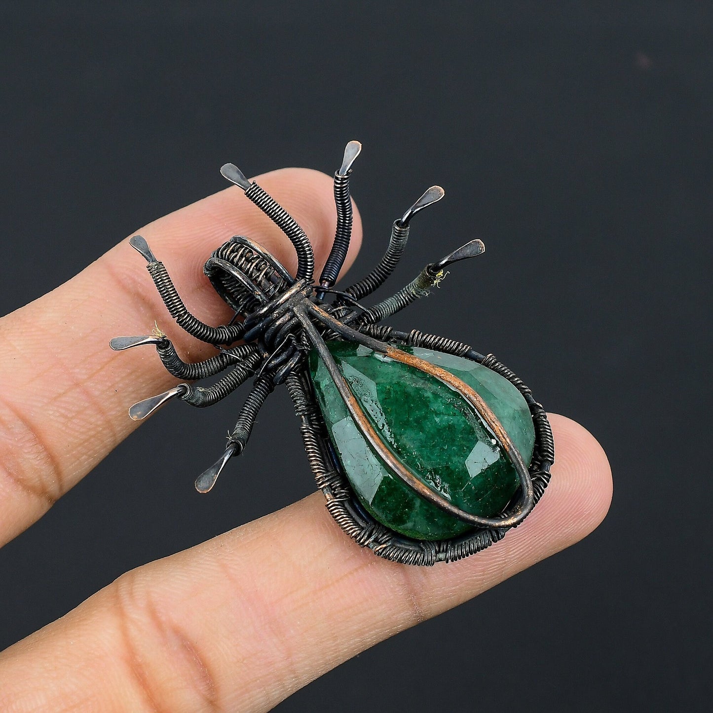 Green Emerald Gemstone Pendant