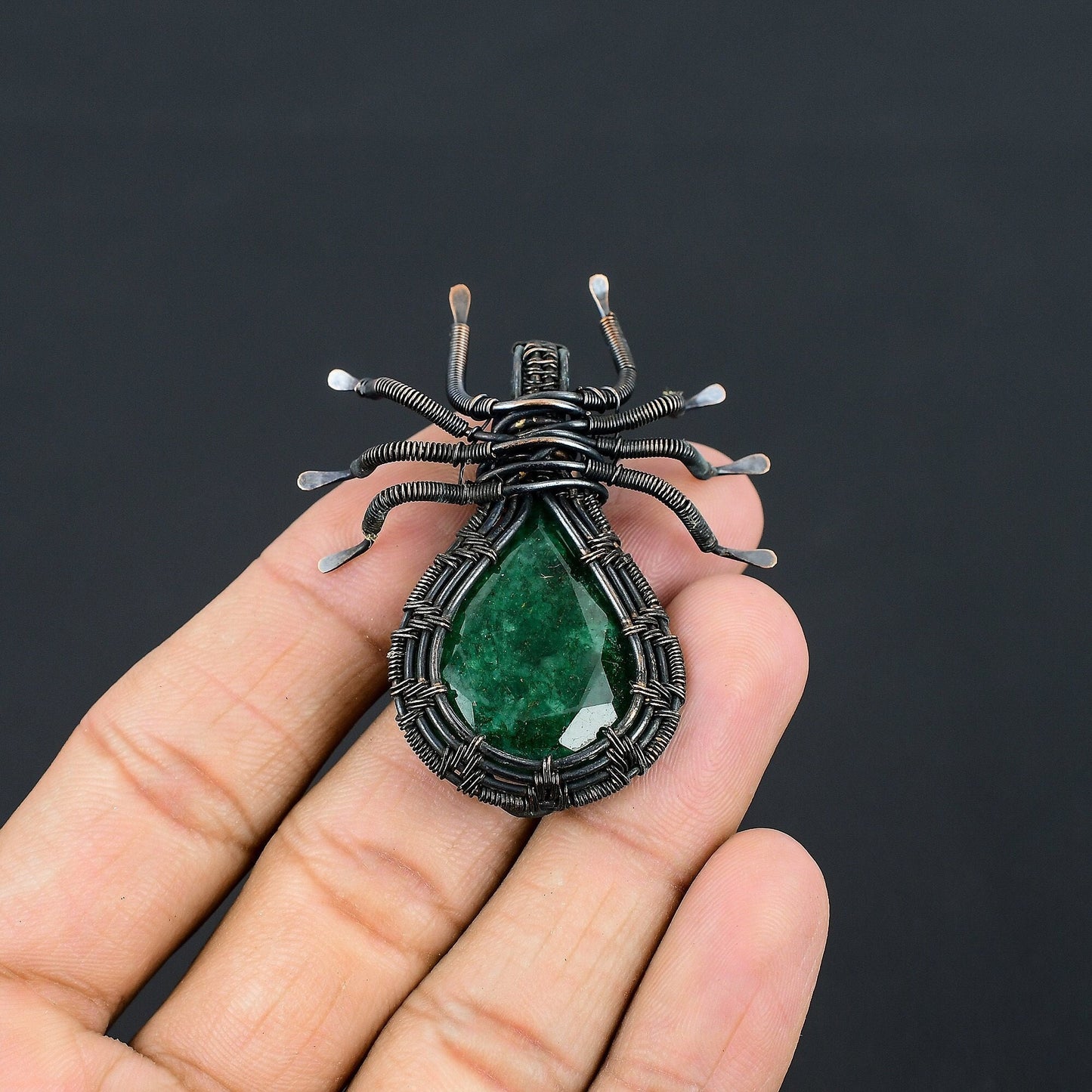 Green Emerald Gemstone Pendant