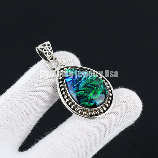 Orange Fire Opal Gemstone Pendant