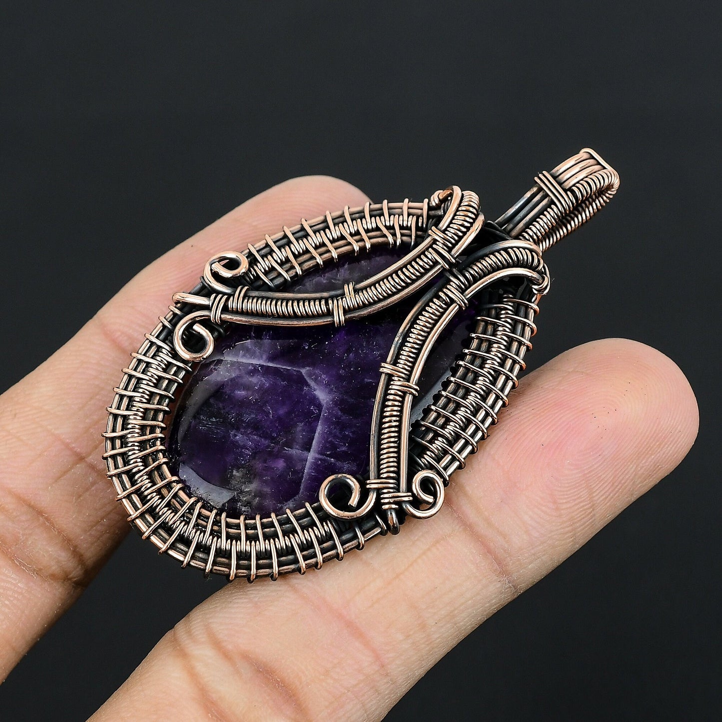 Purple Amethyst Gemstone Pendant