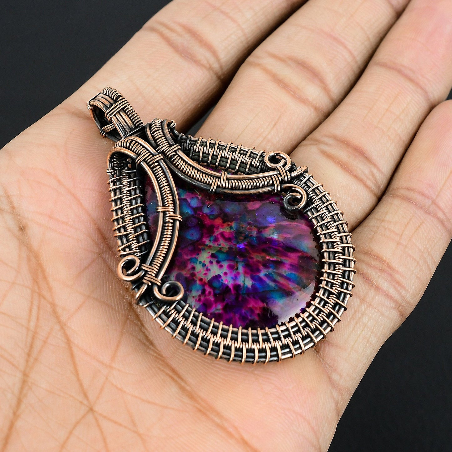 Blue Labradorite Gemstone Pendant
