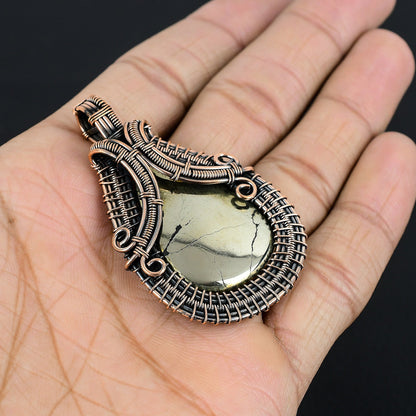 Golden Pyrite Gemstone Pendant
