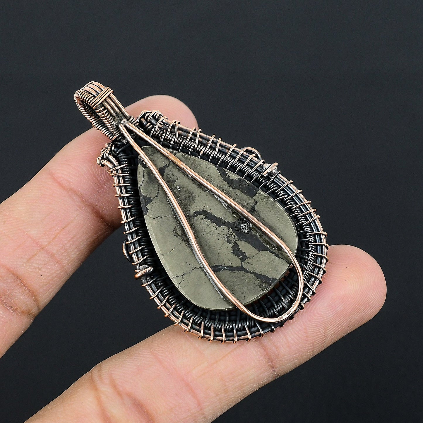 Golden Pyrite Gemstone Pendant