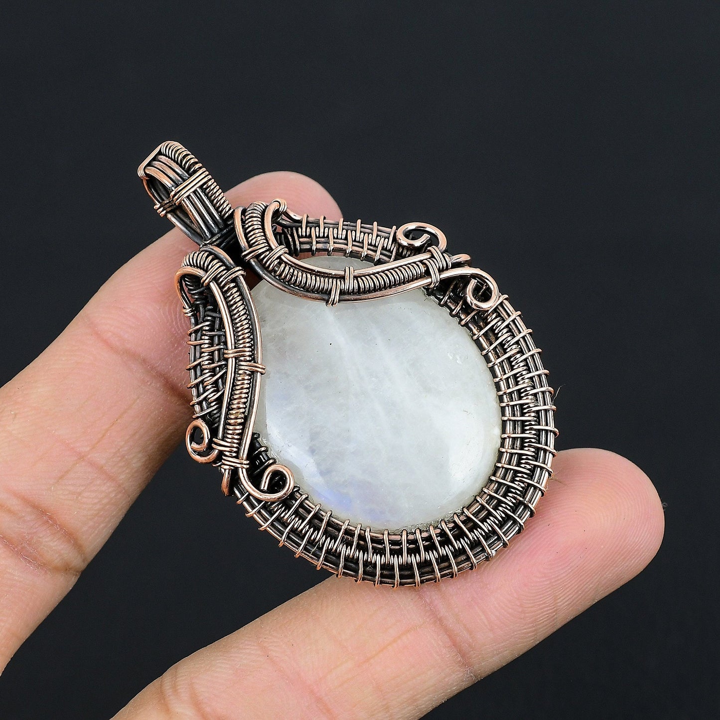 Rainbow Moonstone Gemstone Pendant