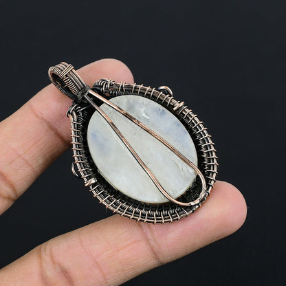 Rainbow Moonstone Gemstone Pendant