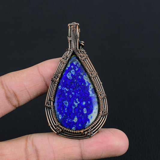 Blue Lapis Lazuli Gemstone Pendant