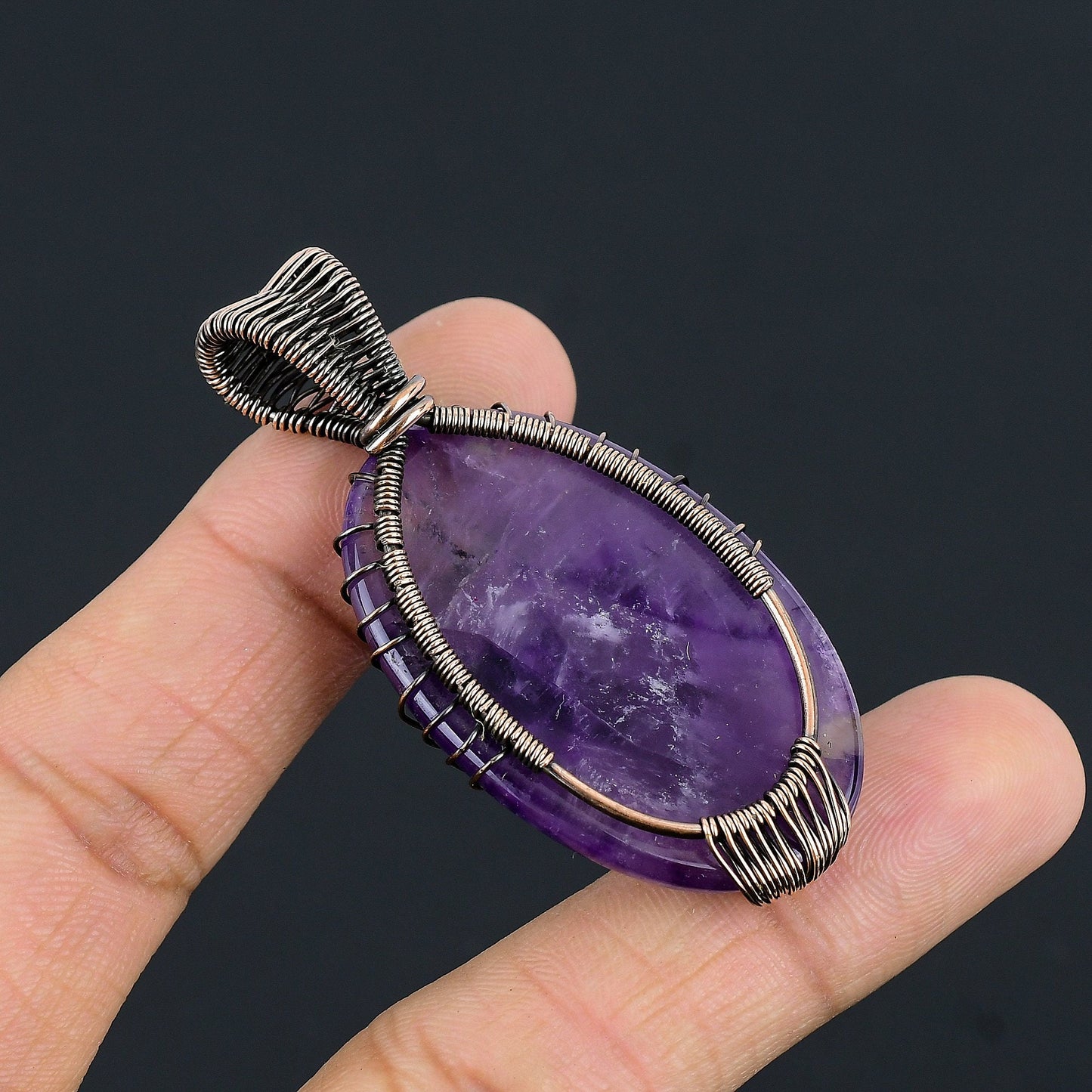 Purple Amethyst Gemstone Pendant