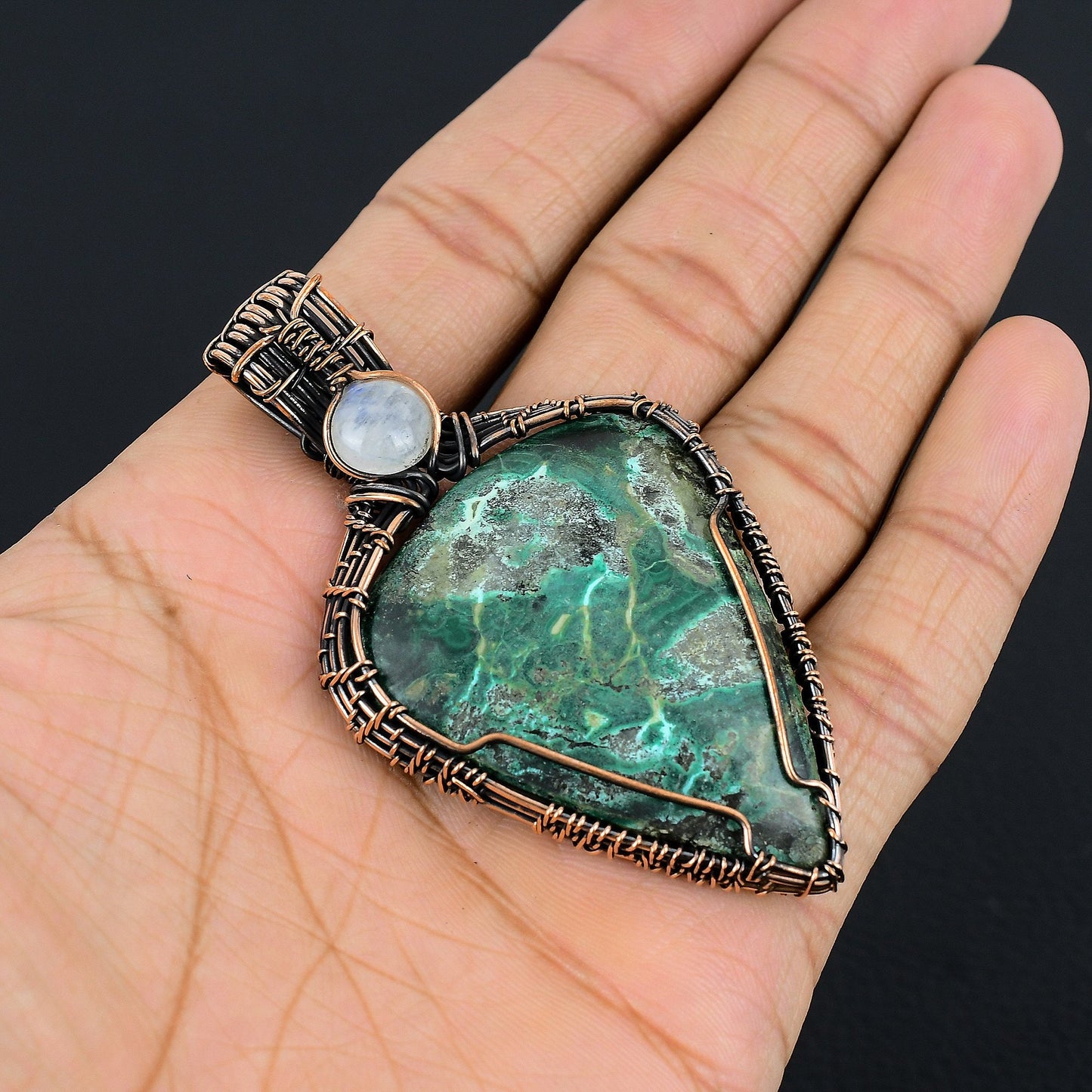 Blue Azurite Gemstone Pendant
