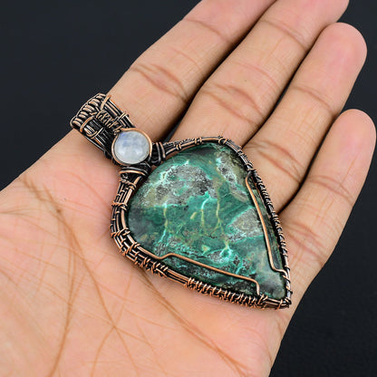 Blue Azurite Gemstone Pendant
