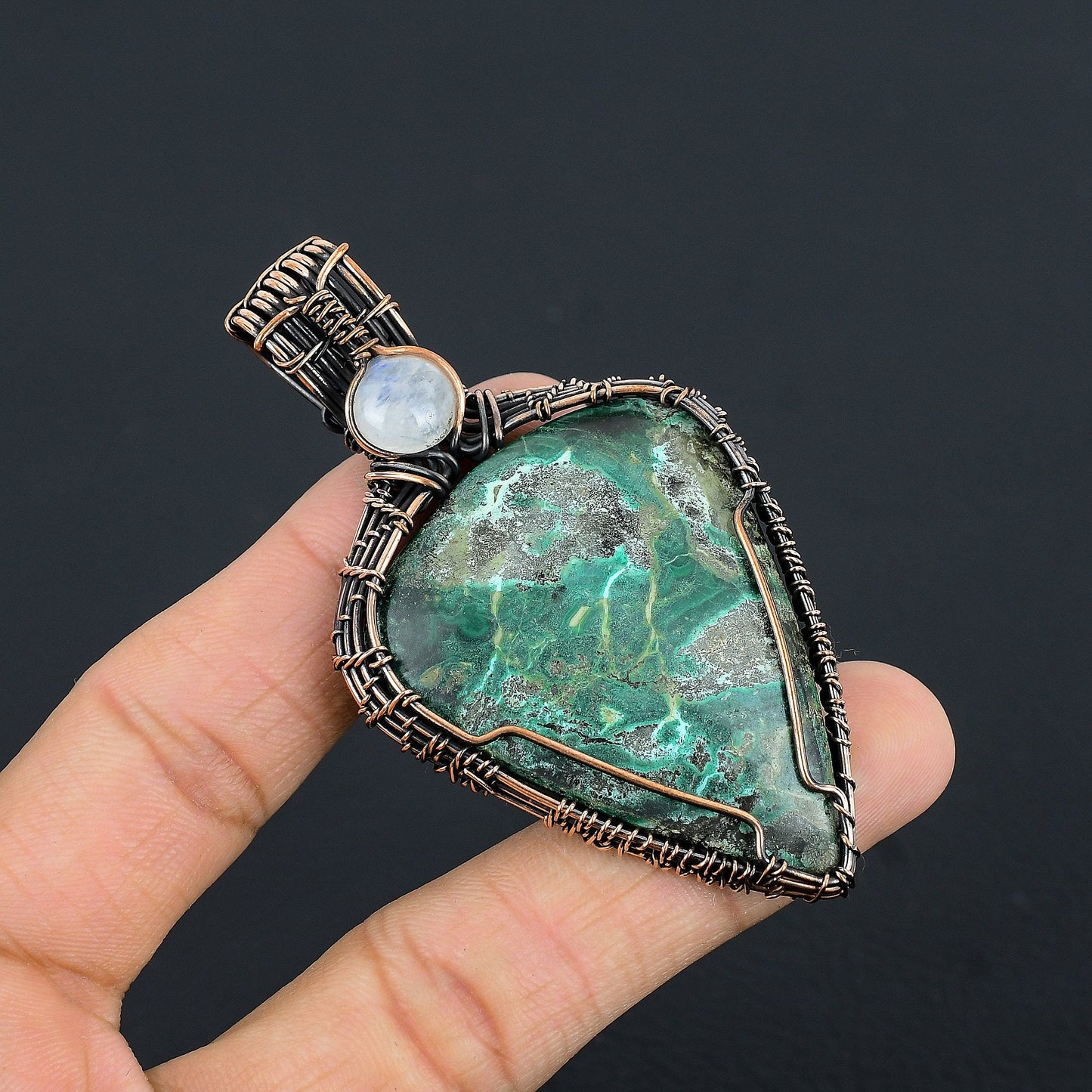 Blue Azurite Gemstone Pendant