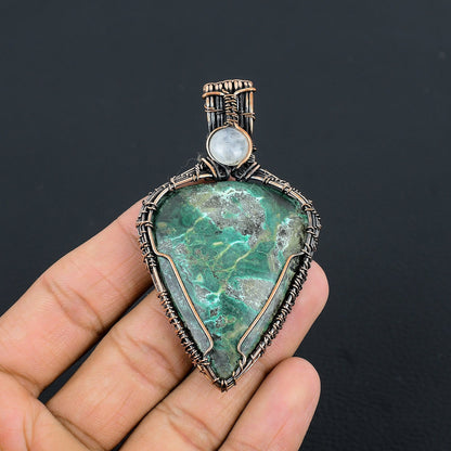 Blue Azurite Gemstone Pendant
