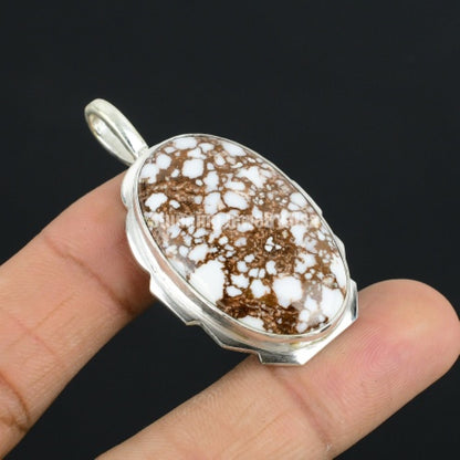 Brown Wild Horse Jasper Gemstone Pendant