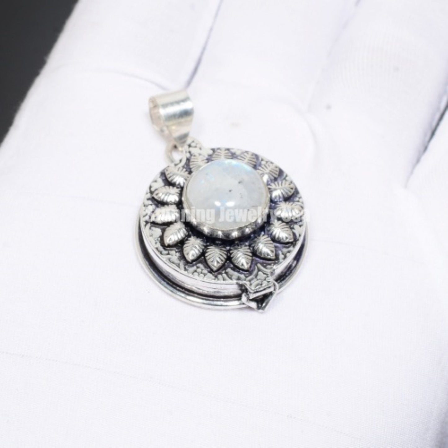 Rainbow Moonstone Gemstone Pendant