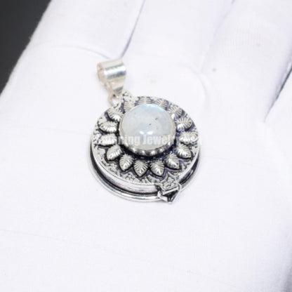 Rainbow Moonstone Gemstone Pendant
