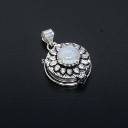 Rainbow Moonstone Gemstone Pendant
