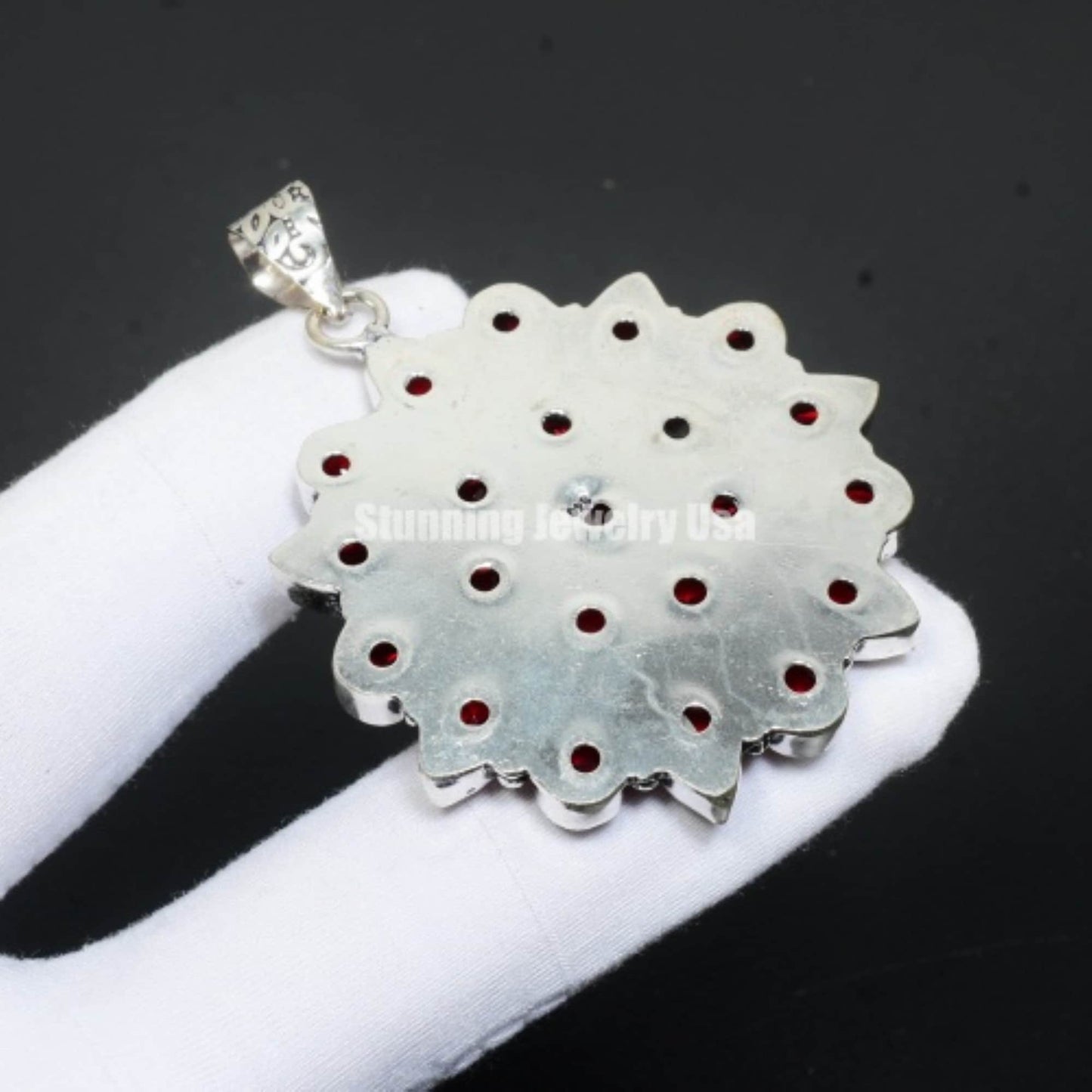 Red Garnet Gemstone Pendant