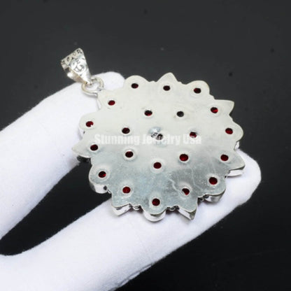 Red Garnet Gemstone Pendant