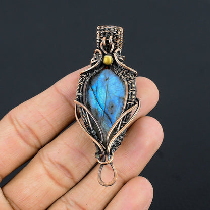 Blue Labradorite Gemstone Pendant