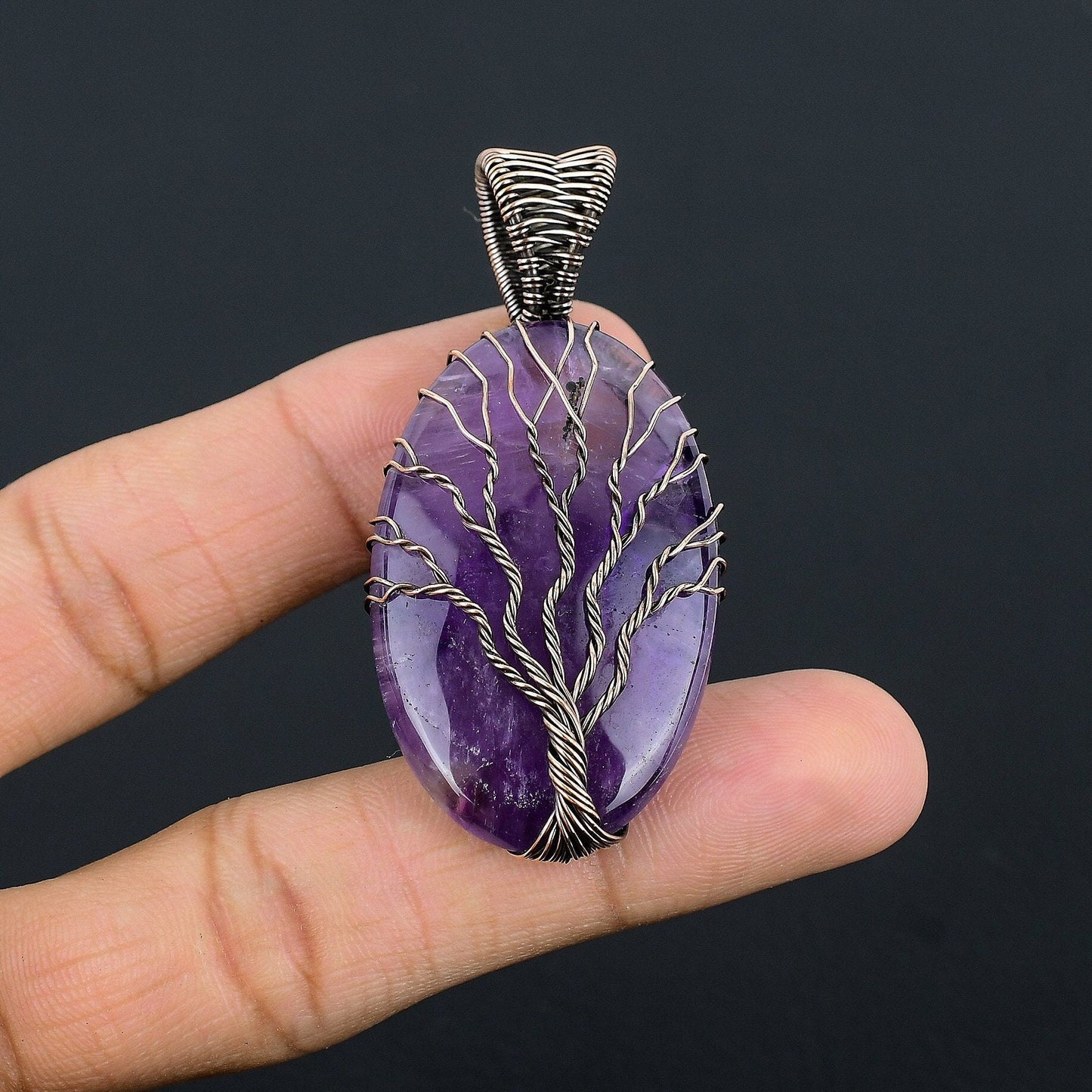 Purple Amethyst Gemstone Pendant
