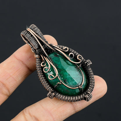 Green Emerald Gemstone Pendant