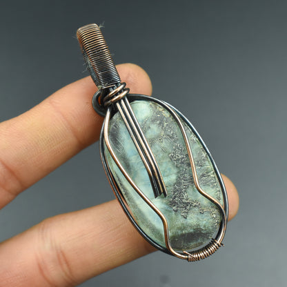 Blue Larimar Gemstone Pendant