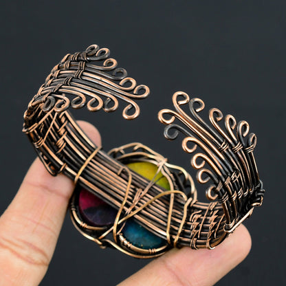 Rainbow Solar Quartz Gemstone Bangle