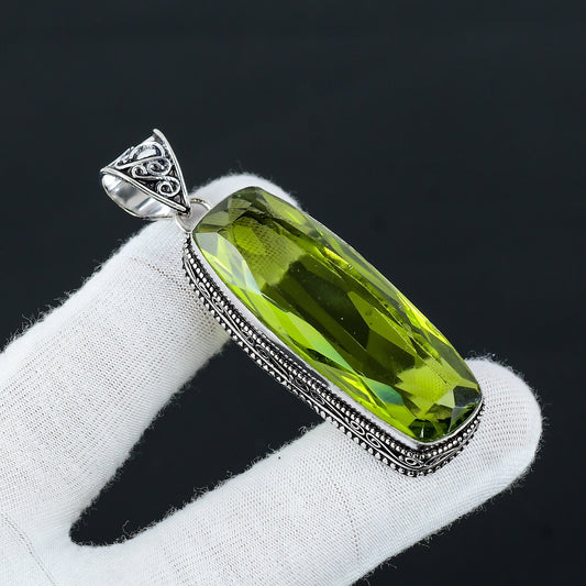 Green Peridot Gemstone Pendant