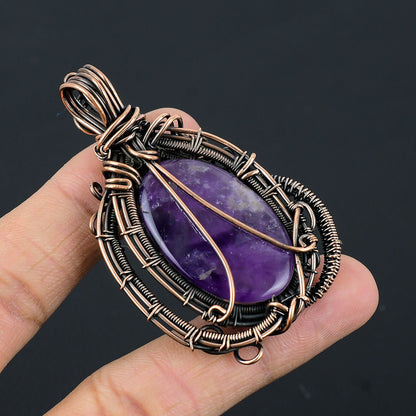 Purple Amethyst Gemstone Pendant