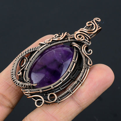 Purple Amethyst Gemstone Pendant