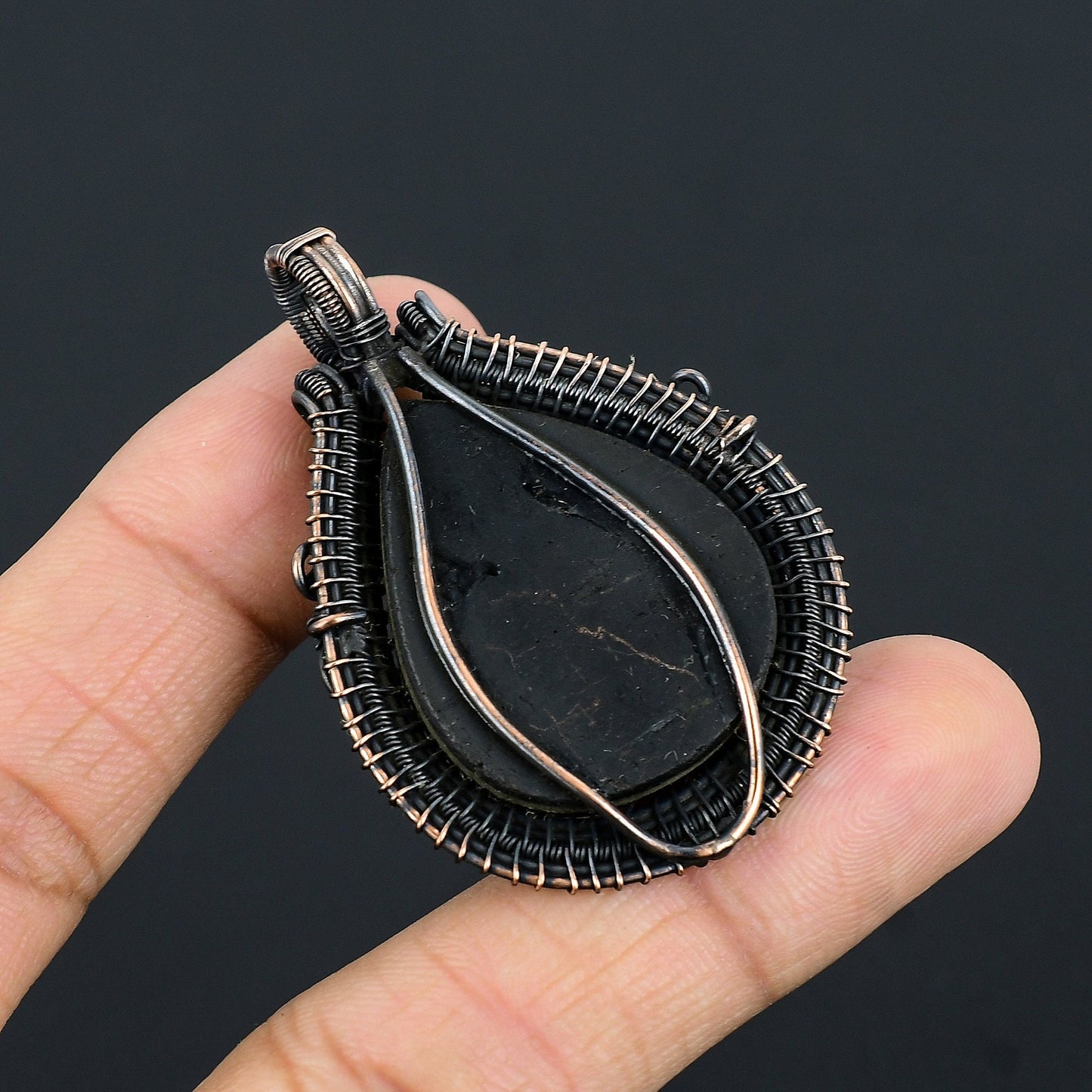 Black Tourmaline Gemstone Pendant