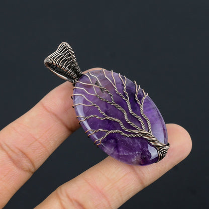 Purple Amethyst Gemstone Pendant