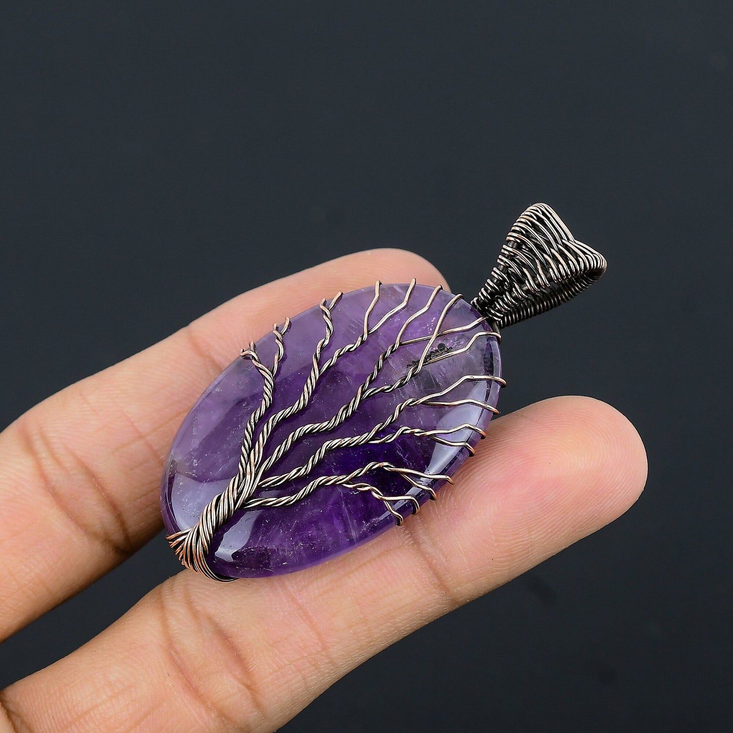 Purple Amethyst Gemstone Pendant
