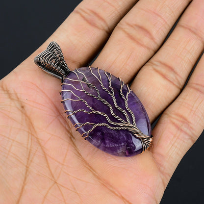 Purple Amethyst Gemstone Pendant