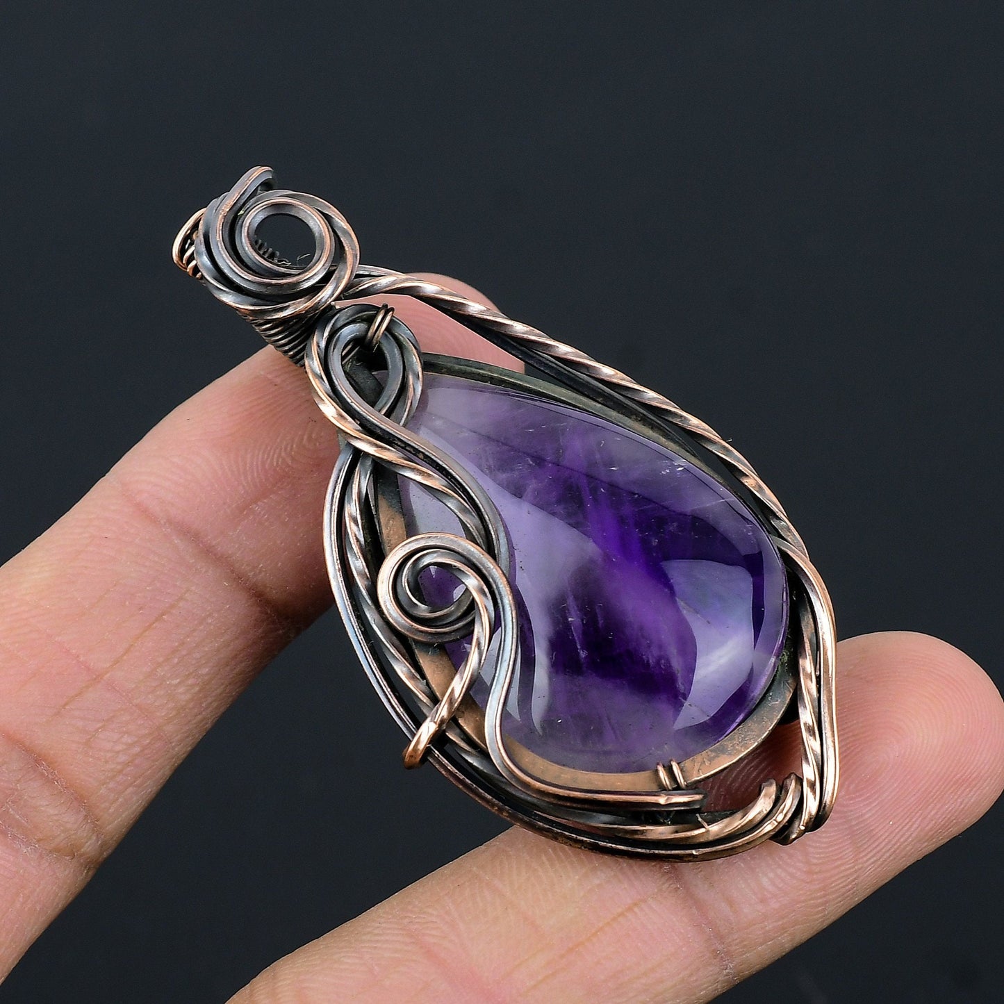 Purple Amethyst Gemstone Pendant