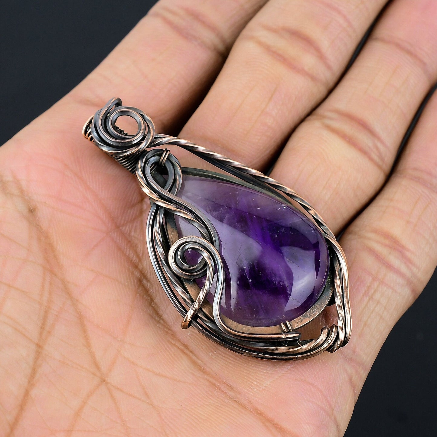Purple Amethyst Gemstone Pendant