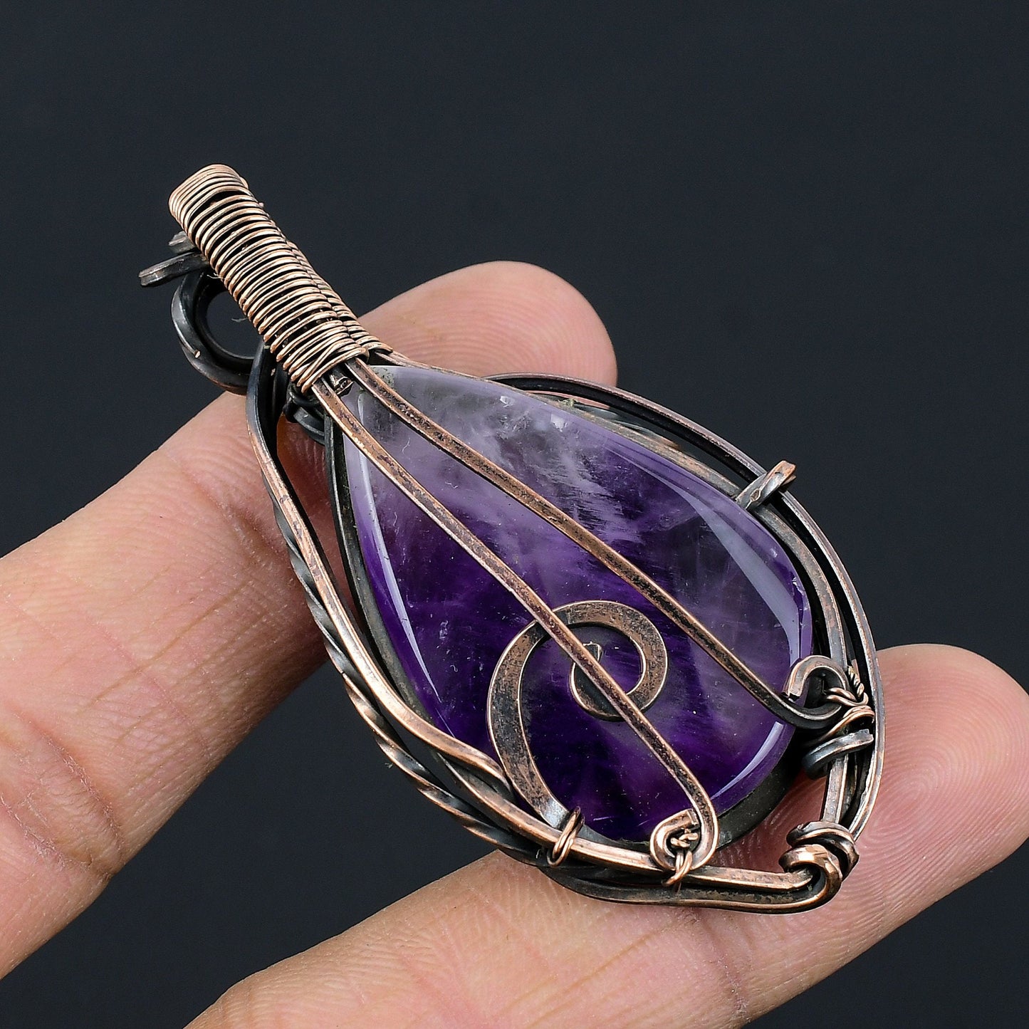 Purple Amethyst Gemstone Pendant